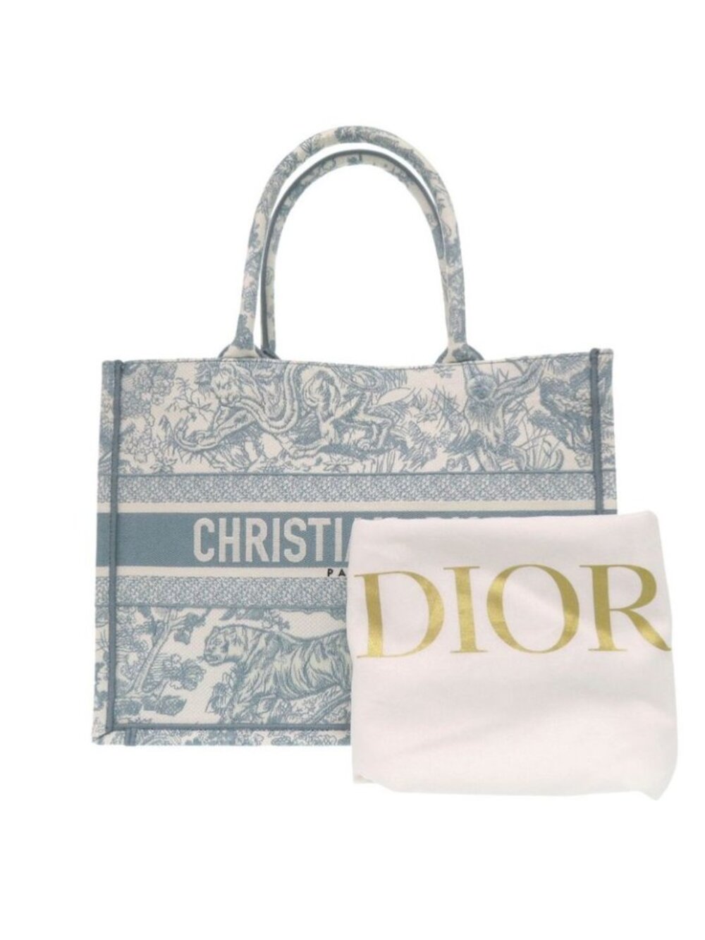 Dior Book Tote Toile de Jouy Embroidery Cotton Light - Picture 2 of 9